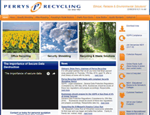 Tablet Screenshot of perrys-recycling.co.uk
